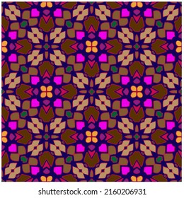 Floral vintage background with repeat patterns.Perfect for fashion, textile design, cute themed fabric, on wall paper, wrapping paper, fabrics and home decor.Seamless abstract multicolor pattern.