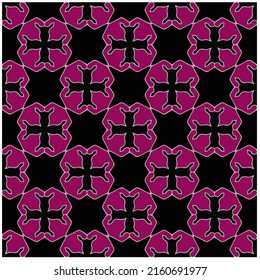 Vintage-Hintergrund mit Wiederholungsmustern.Perfekt für Mode, Stoffdesign, süße Stoffe, auf Tapete, Wickelpapier, Stoffe und Wohnungsdekor.Nahtlose abstrakte mehrfarbige Muster.