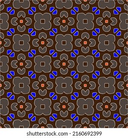 Floral vintage background with repeat patterns.Perfect for fashion, textile design, cute themed fabric, on wall paper, wrapping paper, fabrics and home decor.Seamless abstract multicolor pattern.
