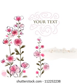 floral vintage background. vector illustration eps10