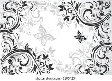 Floral vintage card