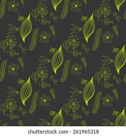 Floral vintage flower pattern. Vector illustration. EPS