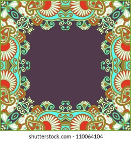 floral vintage frame