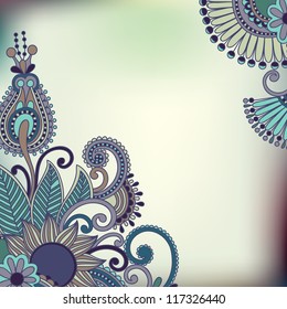 floral vintage frame