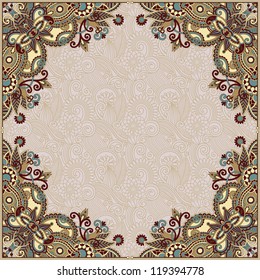 floral vintage frame