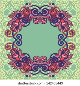 floral vintage frame