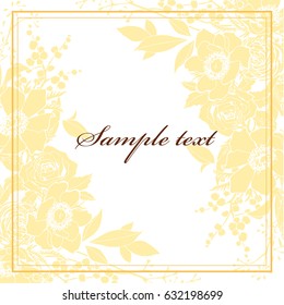 floral vintage frame