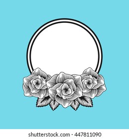 Floral Vintage Frame background