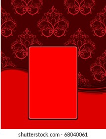 Floral vintage frame. Vector illustration