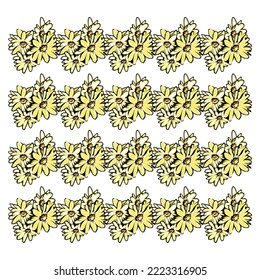 floral vintage motif for ornament wallpaper design