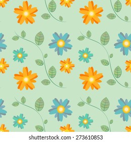 floral vintage pastel pattern