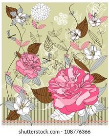 floral vintage pattern
