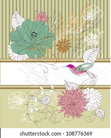 floral vintage pattern