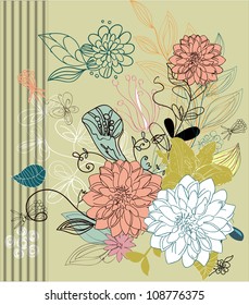 floral vintage pattern