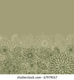 Floral vintage pattern
