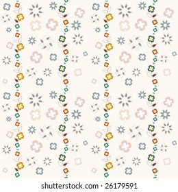 Floral vintage pattern easy tileable
