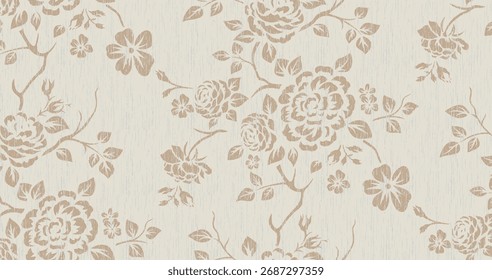  Patrón rústico floral vintage sin fisuras. El fondo se puede utilizar para el Fondo de pantalla, rellenos, página de Web, texturas de la superficie