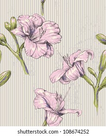 floral vintage seamless pattern