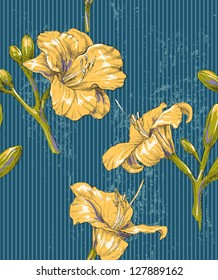 floral vintage seamless pattern