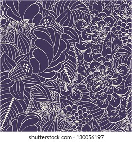 Floral vintage seamless pattern