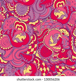 Floral vintage seamless pattern