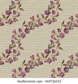 Floral vintage seamless pattern