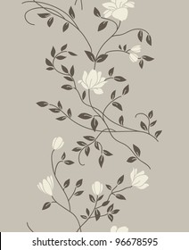 Floral vintage seamless pattern