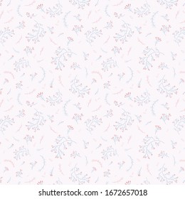 Floral vintage seamless pattern for light backgrounds.