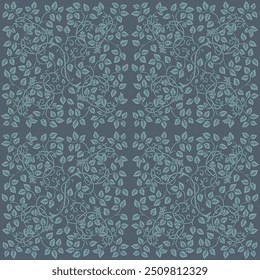 Floral vintage seamless pattern for retro wallpapers. Enchanted Vintage Flowers. Arts and Crafts movement inspired. Design for wrapping paper, wallpaper,