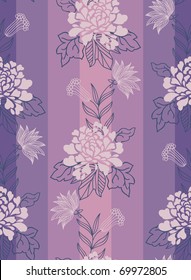 Floral vintage seamless pattern for retro wallpapers