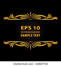 Floral vintage vector background