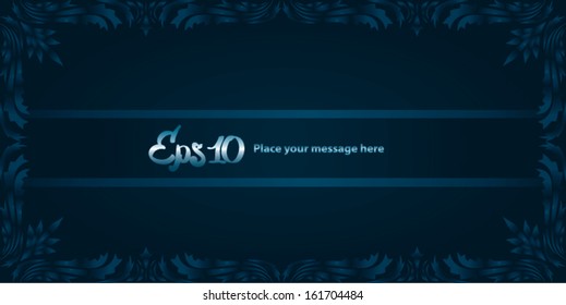 Floral vintage vector background