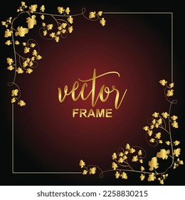 Floral  Vintage vector Frame background