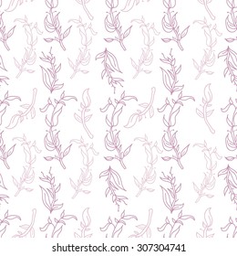 Floral violet modern seamless pattern. Beautiful background 