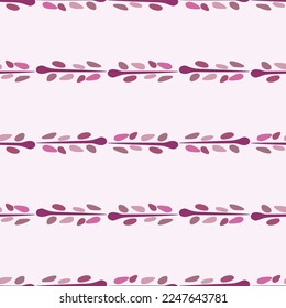 Floral viva magenta seamless vector pattern. Color of the year girly flower pattern.