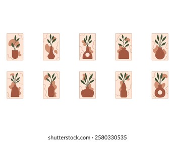 Floral Wall Art Element Set