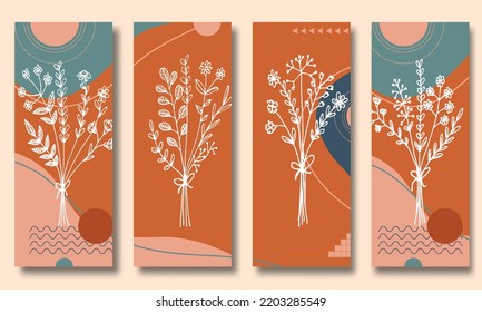 Floral wallpaper aesthetic design background