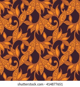 floral wallpaper. damask seamless vector background