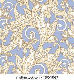 floral wallpaper. damask seamless vector background