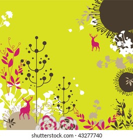 floral wallpaper design
