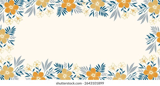 floral wallpaper with nature inspired abstract detailing.poster and card template for scrapbook invitation and textile layout

