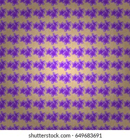 Floral wallpaper on a beige background. Decorative ornament for fabric, textile, wrapping paper. Vector striped seamless pattern with plumeria flowers. Traditional oriental seamless paisley pattern.