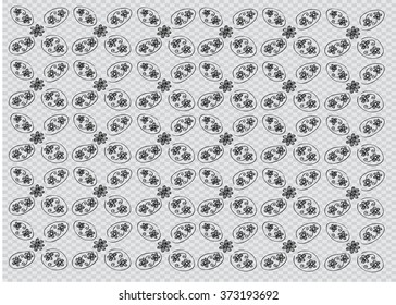  Floral wallpaper pattern. Hand drawing illustration.