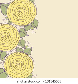 Floral wallpaper, preparation for your work