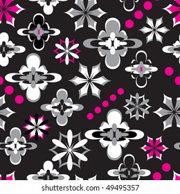 Floral wallpaper seamless pattern