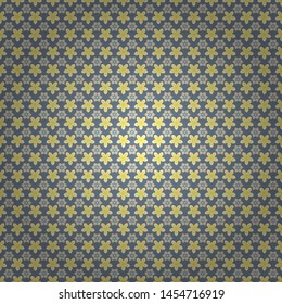 Floral wallpaper. Stylized flowers in ditsy style. Vector little flowers seamless pattern in white, beige and yellow colors.