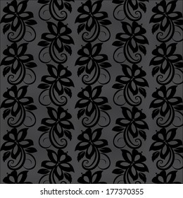Floral wallpaper. Vector illustration