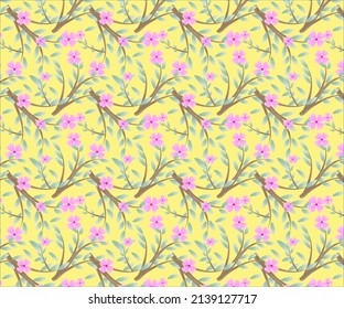 floral water color seamless pattern design for fabric