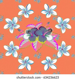 Floral watercolor background. Vector textile print for bed linen, jacket, package design, fabric and fashion concepts. With flowers.