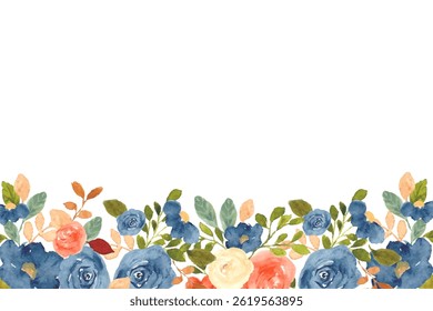 Floral watercolor flower for wedding, birthday, card, background, invitation, wallpaper, sticker, decoration etc.
